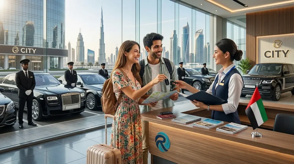 Renting a car in Dubai with driver
