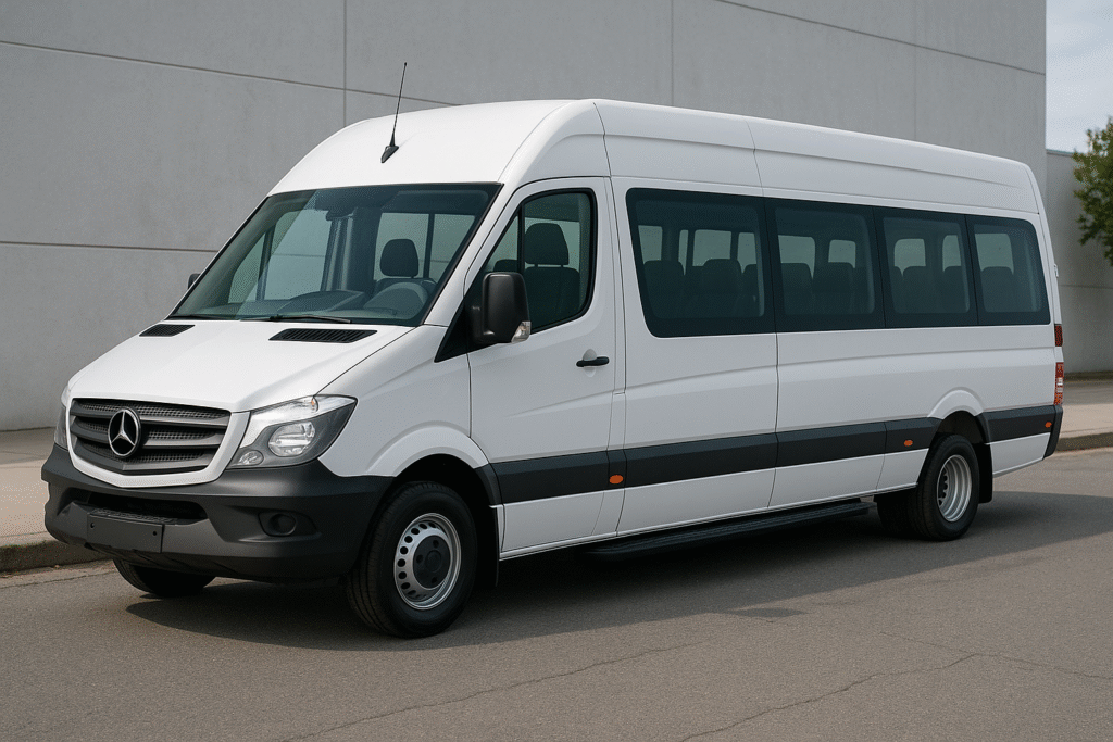 18 Seater Bus Rental with Driver in Dubai 18 seater van rental in dubai
