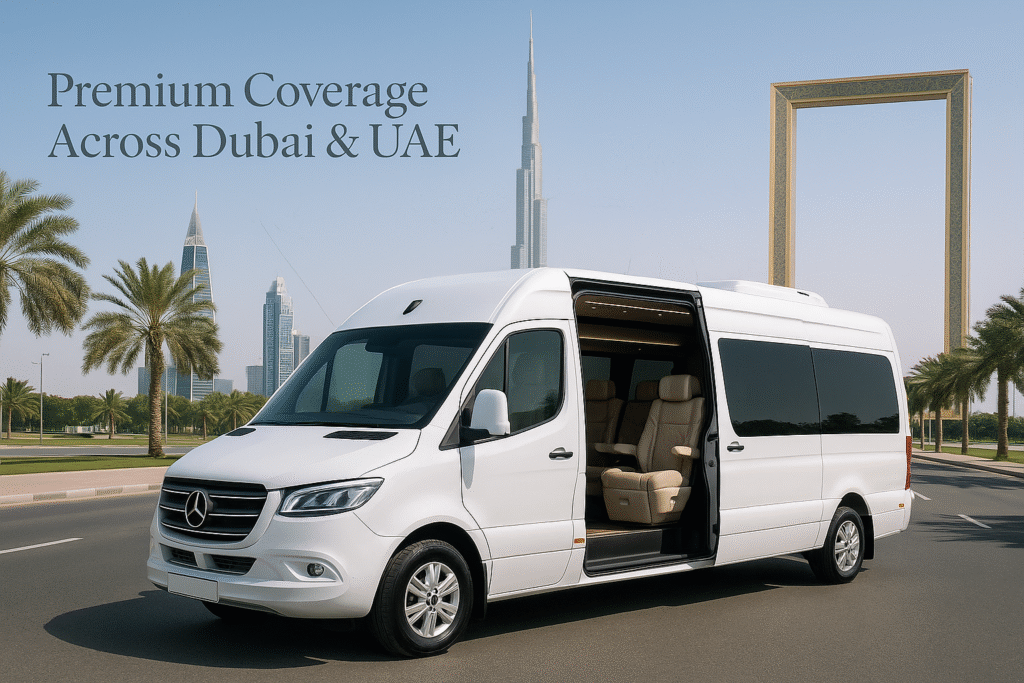 18 Seater Bus Rental with Driver in Dubai 18 seater mercedes van rental in dubai & across uae