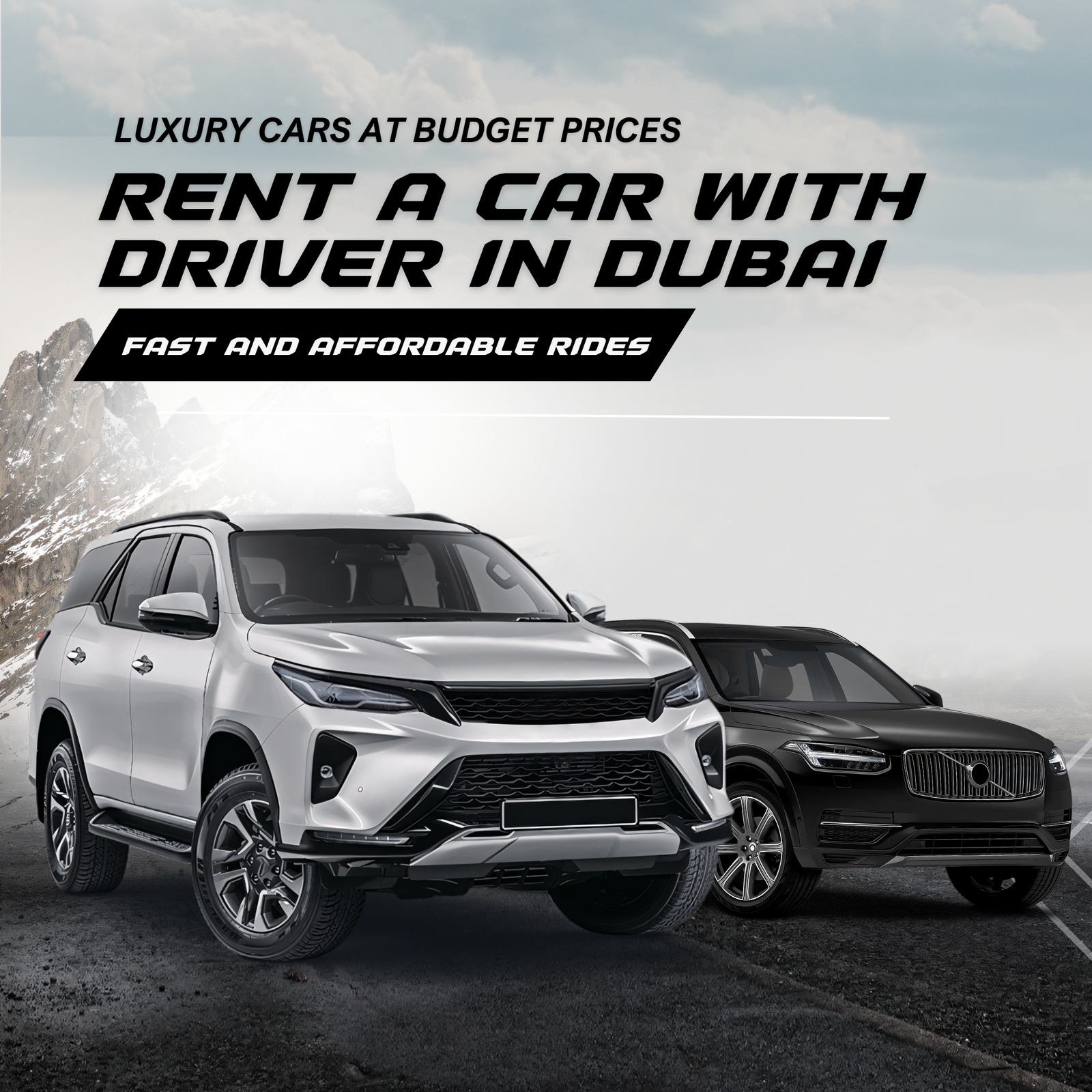 Home Black and White Car Rentals For Men Instagram Post (2)