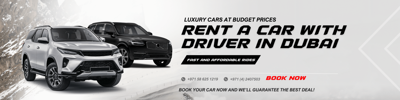 Home Black and White Car Rentals For Men Instagram Post