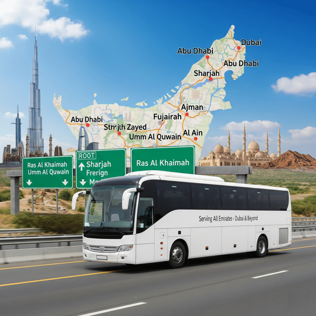 18 Seater Bus Rental with Driver in Dubai gccdrive.com