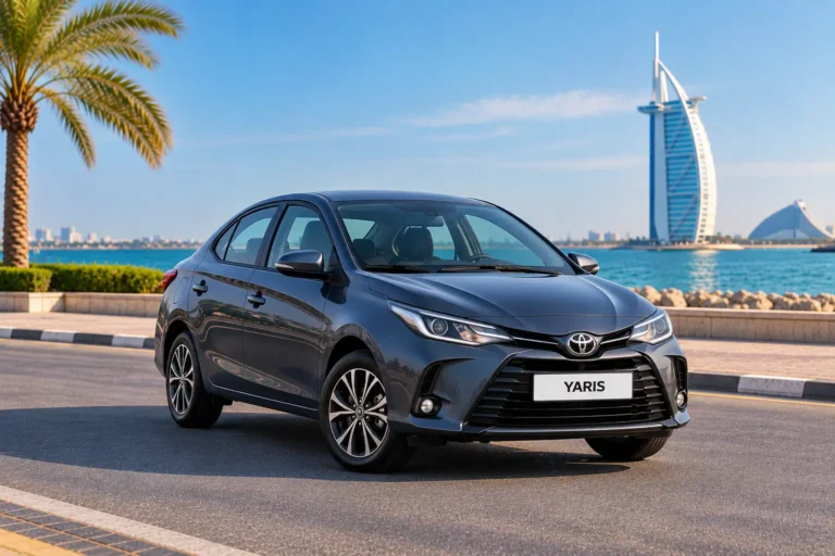 Toyota Yaris by Dubai Waterfront