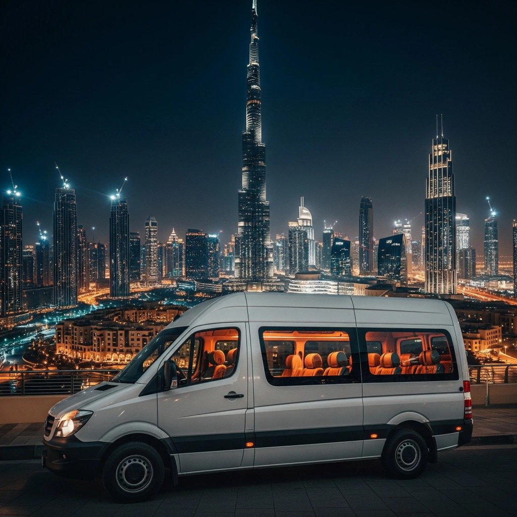 14-Seater Luxury Van Rental in Dubai 14 seater van rental for city tour