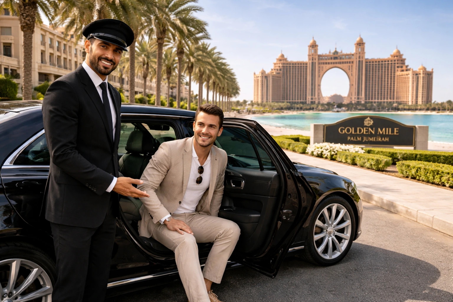 Rent a Car with Driver in Golden Mile