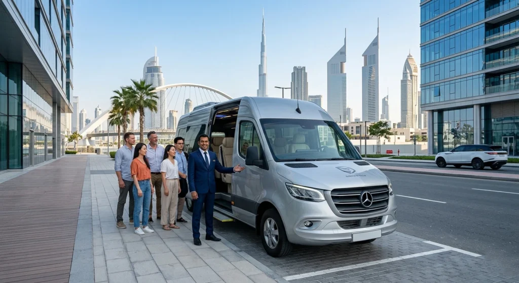 12 Seater Van Rental with Driver in Dubai