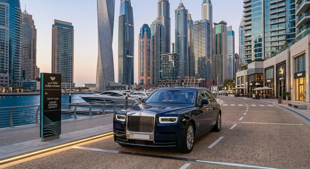 Car with Driver in Dubai Marina