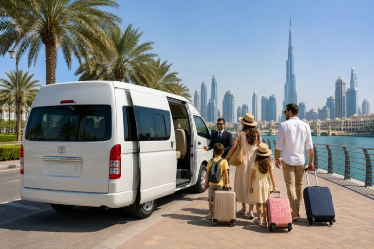 Hire a Van Rental with Driver for Family Vacations in Dubai